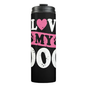 Termo Me encanta la camiseta de mi perro