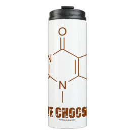 Termo Me encanta la química de la teobromina del chocola