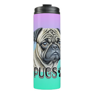 Termo Me encantan los Pugs Propietarios de perros call