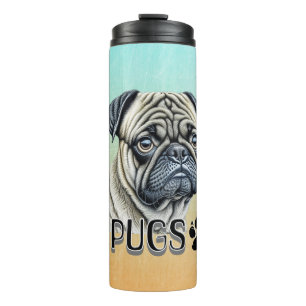 Termo Me encantan los Pugs Propietarios de perros call