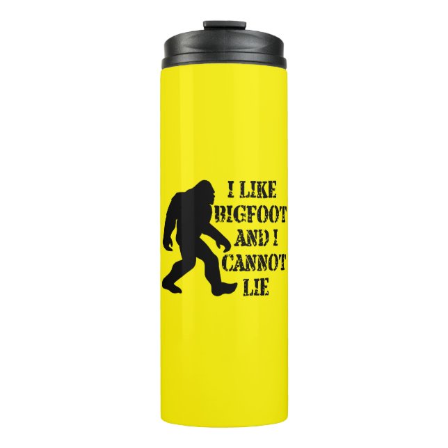 Termo Me gusta Bigfoot y no puedo mentir (Anverso)