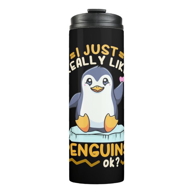 Termo Me Gusta Realmente El Pingüino (Anverso)