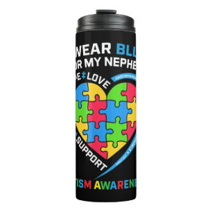 Termo Me Pongo Azul Por Mi Sobrino Autism Awareness Gift