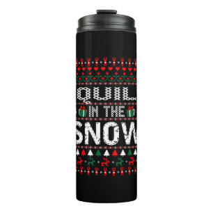 Termo Me Quilco En La Nieve Navidades Un Suéter Feo