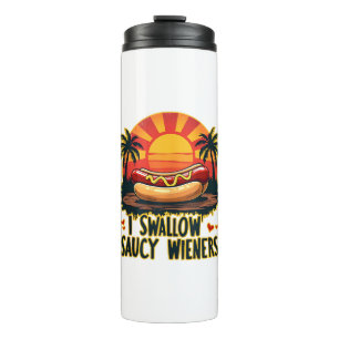 Termo Me Trague Saucy Wieners Divertido Chiste Adulto Pe