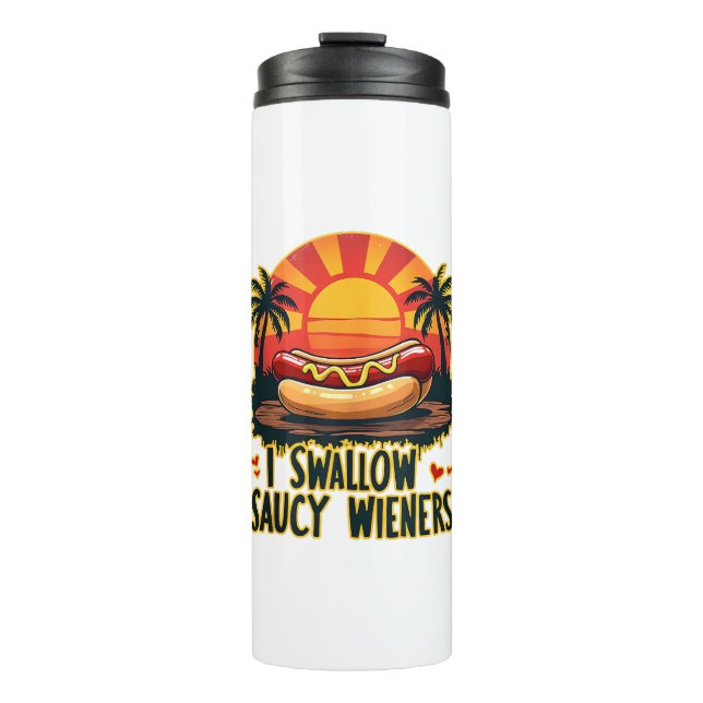 Termo Me Trague Saucy Wieners Divertido Chiste Adulto Pe (Anverso)