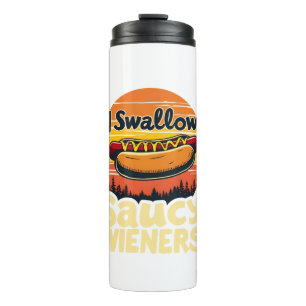 Termo Me Trague Saucy Wieners Divertido Chiste Adulto Pe