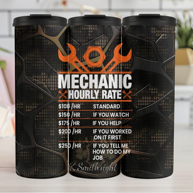 Termo Mechanic Hourrate Gear Metalizado (Subido por el creador)
