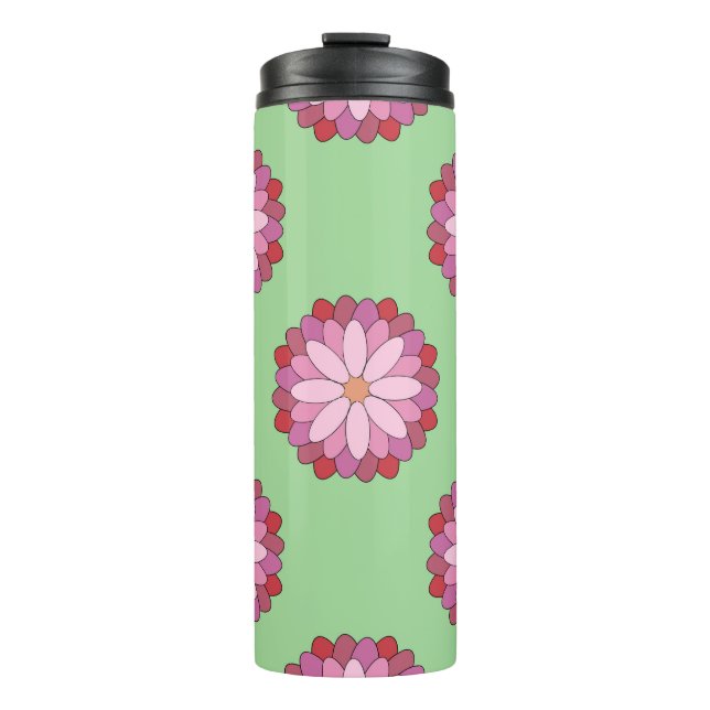 Termo Medallero asiático pastel rosado (Anverso)