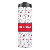 Médica nombre personalizado estetoscopio regalo mé