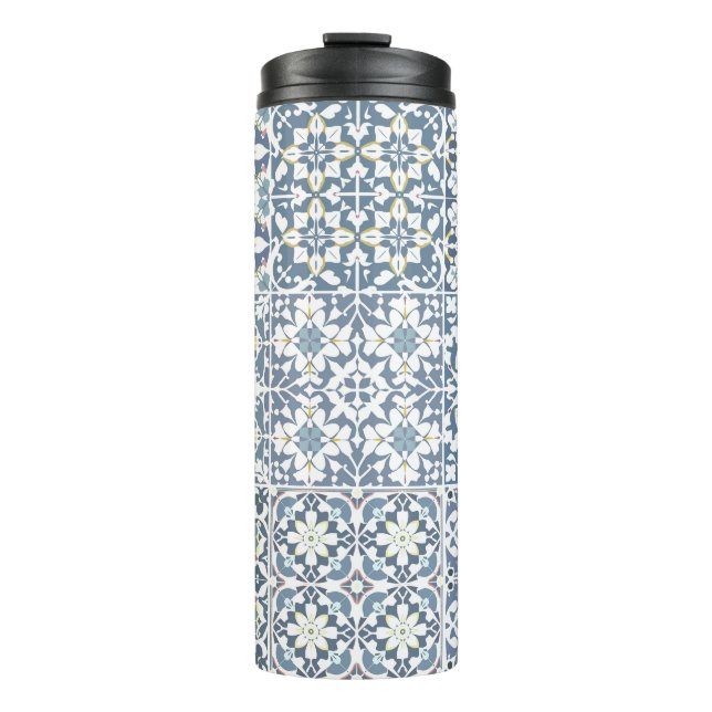 Termo Mediterranean Tiles, Moroccan, Majolica, Azulejo (Anverso)
