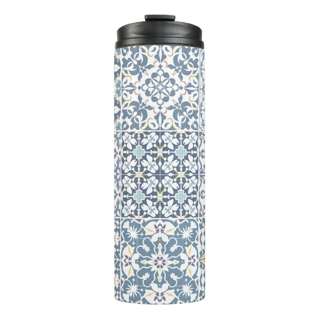 Termo Mediterranean Tiles, Moroccan, Majolica, Azulejo (Anverso)