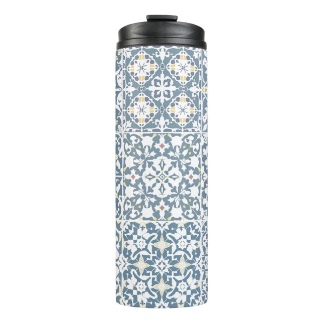 Termo Mediterranean Tiles, Moroccan, Majolica, Azulejo (Anverso)