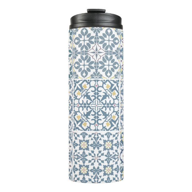 Termo Mediterranean Tiles, Moroccan, Majolica, Azulejo (Anverso)