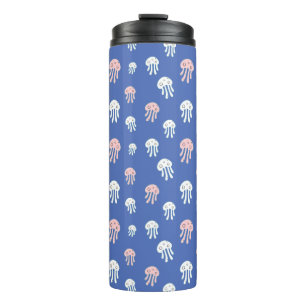 Termo Medusas sobre fondo azul
