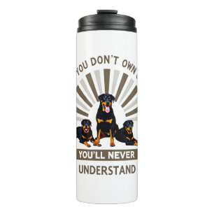 Termo Mejor Arte de Rottweiler para Hombres Mujeres Niño