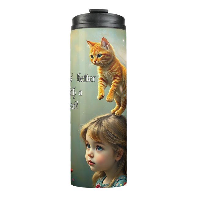 Termo Mejor con un gato (Anverso)