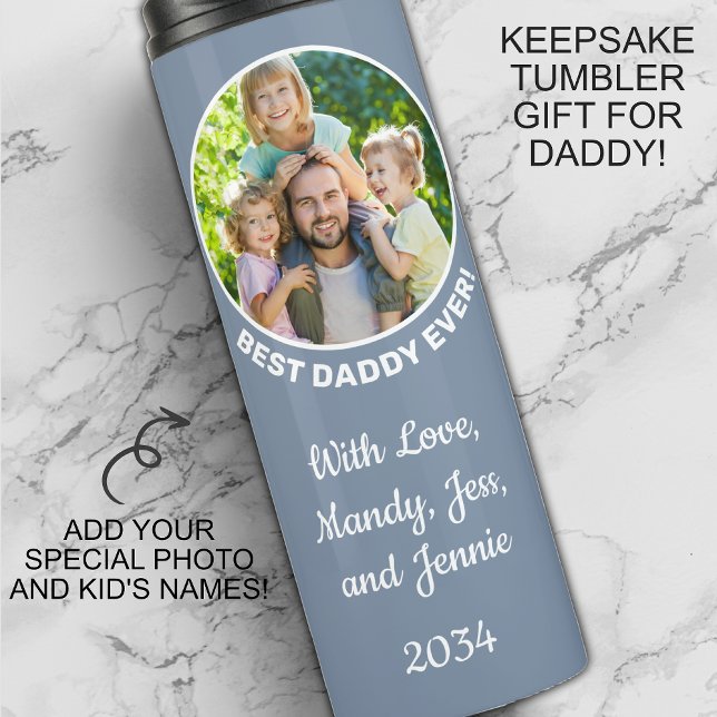 Termo Mejor foto de papá Personalizado de siempre (Subido por el creador)