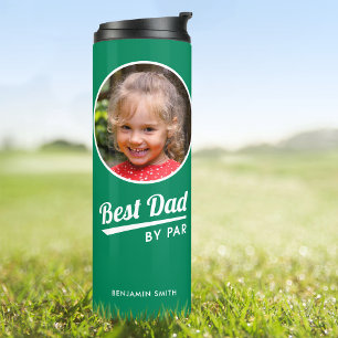 Termo Mejor Papá De Par Personalizado Kid's Photo Golf G