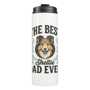 Termo Mejor Papá de Sheltie de Todos los Tiempos Diseño 