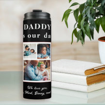 Mejor Papá del Mundo Día del Padre collage de 5 fo