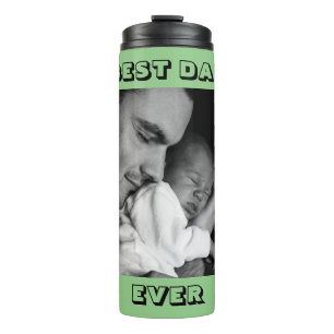 Termo Mejor Papá Nunca Foto personalizada