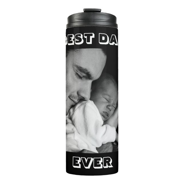 Termo Mejor Papá Nunca | Foto personalizada (Anverso)