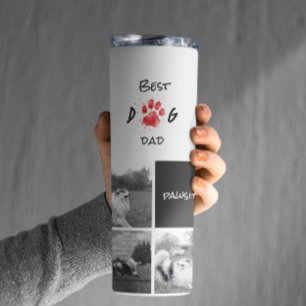Termo Mejor Papá Perro   COLLAGE DE FOTOS   Pawsitive Pa