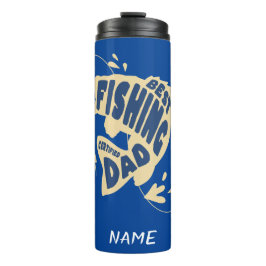 Termo Mejor papá pescador con nombre editable