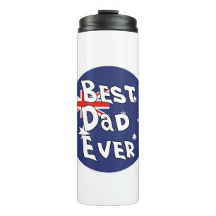 Termo Mejor papá que nunca bandera de Australia