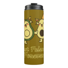 TERMO MEJORES AMIGAS PARA SIEMPRE, DIVERTIDO, AGUACATE, 