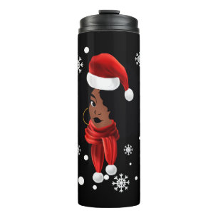 Termo Mel, Navidades de ropa de Papá Noel afroamericano