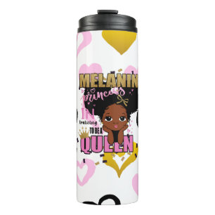 Termo Melanin Princess Entrenamiento Para Ser Regalo Rei