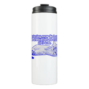 Termo Meme de gatos enojados para propietarios de gatos 