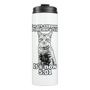 Termo Meme de gatos enojados para propietarios de gatos
