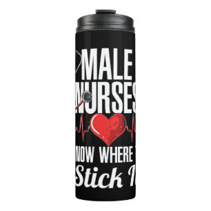 Termo Mens Funny Carer Hospital Murse I Enfermera ¿Te g
