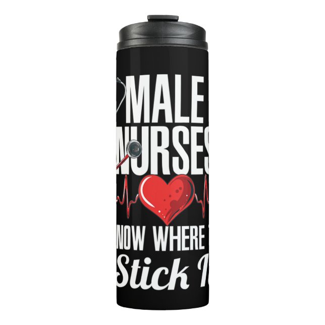 Termo Mens Funny Carer Hospital Murse I Enfermera ¿Te gu (Anverso)