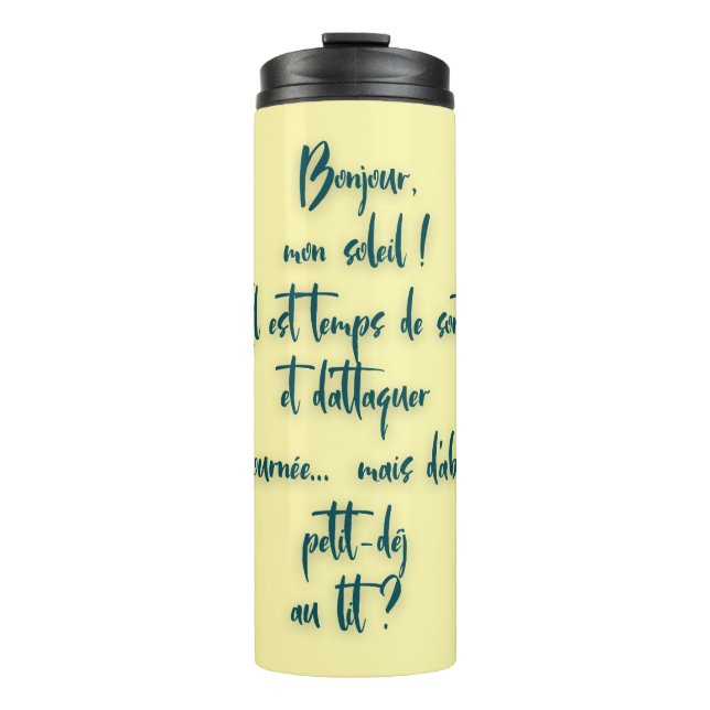 Termo mensaje de amour pour comentcer la journée (Anverso)