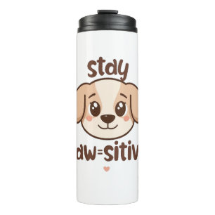 Termo Mensaje Inspirador Positivo de Cachorro