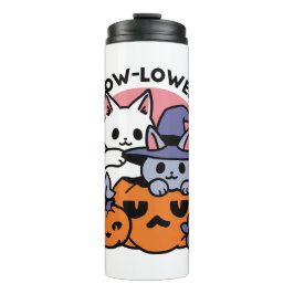 Termo Meow-Loween - Diseño de felinos Halloween