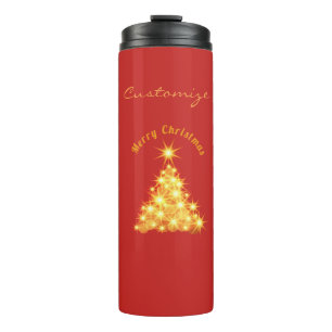 Termo Merry Christmas Golden Tree Thunder_Cove