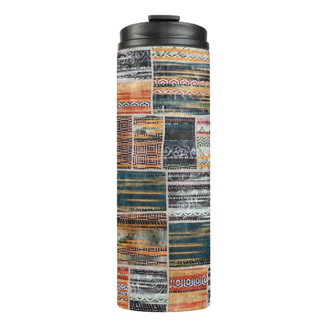 Termo Mezcla de collage de mosaico, impresión de trama d (Anverso)