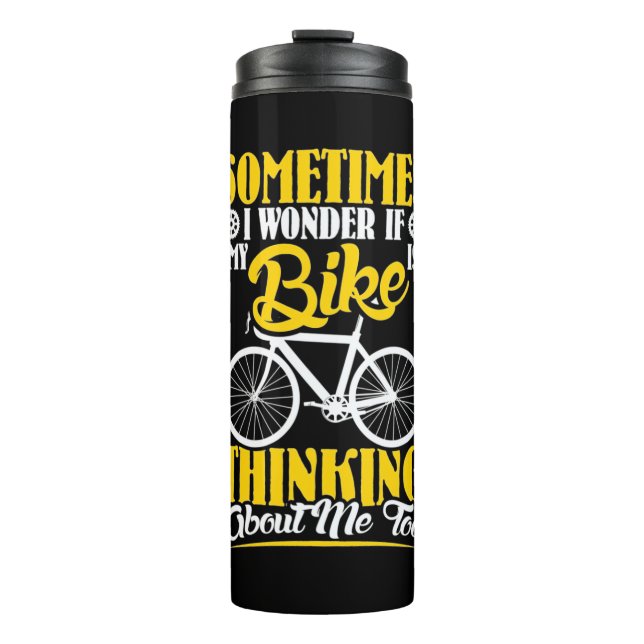 Termo Mi bicicleta pensando en mí (Anverso)