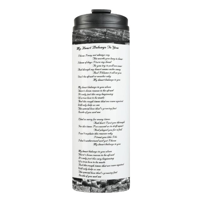 Termo Mi Corazón Te Pertenece (Anverso)