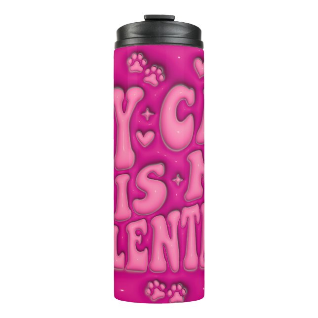 Termo Mi gato es mi San Valentín (Anverso)