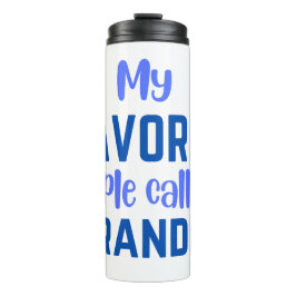 Termo Mi gente favorita me llama abuelo Coffee Mug