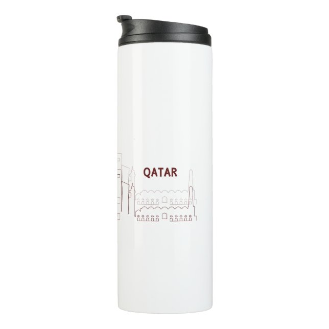 Termo Mi Hogar Qatar – Diseño Minimalista (Rotado hacia la derecha)
