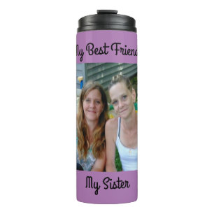Termo Mi mejor amigo, mi hermana, foto personalizada