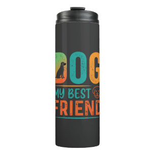 Termo Mi perro mi mejor amigo diseño retro