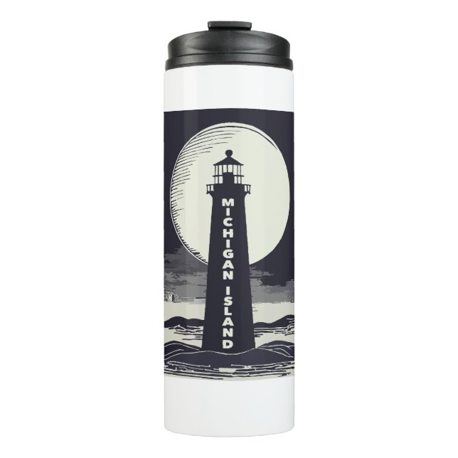 Termo Michigan Island Lighthouse Moon (Anverso)